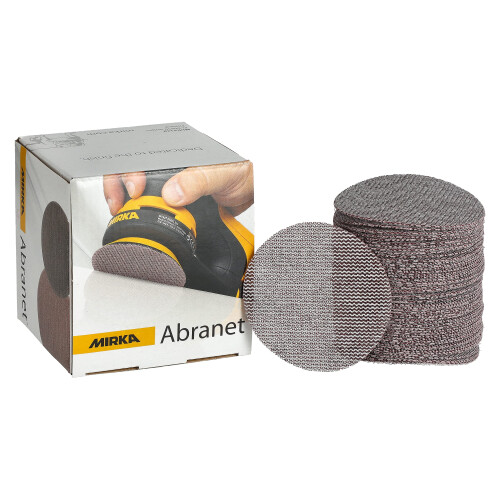 Mirka Abranet sanding discs 77 mm Hook & loop Grit P400 50 pcs