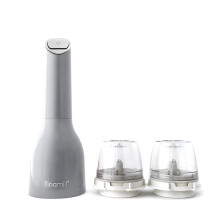 FinaMill Award Winning Battery Operated Pepper Mill & Spice Grinder in One, Adjustable Coarseness, Ceramic Grinding Elements