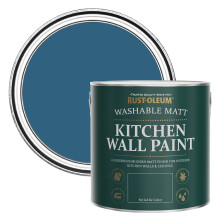 Rust-Oleum Blue Washable Kitchen Wall Paint in Matt Finish - Cobalt 2.5L