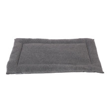 Danish Design Dog Crate Mattress - Sherpa Fleece, Ecoflex Recycled Filling - Grey - XL