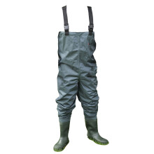 Shakespeare Sigma Nylon Chest Wader, Overalls, Waders, For Wading, Fly Fishing, Hunting, Muck Work, Unisex, Grey/Green, EU 46 | UK 12 |US 13