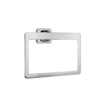 Croydex Flexi-Fix Easy to Fit Shoreditch Towel Ring with Zinc Alloy Construction, Chrome