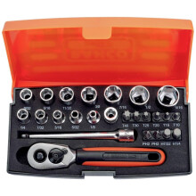 Socket Set 1/4" Inch Sizes, 25P