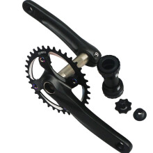 GANOPPER 32T Single Speed Crankset 1X MTB Crank Arm Set 104 BCD Narrow Wide Teeth 9s 10s 11s Road Bicycle Crankset with 68mm 73mm Bottom Bracket