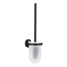GROHE Start QuickFix Toilet Brush Set (Metal and Glass, Wall Mounted Concealed Fastening, Including Screws and Dowels