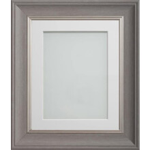 Frame Company Drummond Gunmetal Grey Photo Frame, Off-White Mount, 20x16 for A3 (16.5x11.75 inch, fitted with perspex)