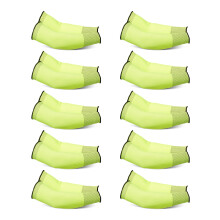 Amazon Basics, Arm Protection Sleeves, Cut Resistant, 14in (35.6cm) long, Yellow, 10 Pair