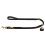 Hunter HUNTER Sansibar SOLID Adjustable Dog Lead Leather Braided Heavy Duty Elegant 2 x 200 cm Black 1