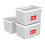Cetomo 90L*3 Storage Boxes, Plastic Storage Box with Lids, Organizing Container with Secure Latching Buckles, Stackable, Nestable 1