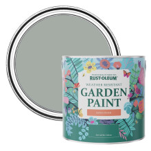 Rust-Oleum Grey Mould-Resistant Garden Paint In Satin Finish - Pitch Grey 2.5L