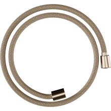 hansgrohe Designflex - universal fit shower hose 1,25 m, tangle free, flexible shower head hose anti-kink, incl. sealing rings, brushed bronze