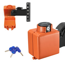 VEVOR Collar Coupler Lock, Fits 2 & 2-5/16-Inch Demco Cast Head Couplers, Trailer Hitch Lock with 3 Keys Secures Security Chains, Rust-resistant