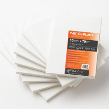 OFITURIA Pack of 6 White Foam Panels, 50 x 70 cm, Pack of 6, Lightweight and Rigid Foam Board, Multi-Purpose Foamboard with Easy Cut