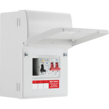 Sync Energy EV Charger Consumer Unit, 40A 30mA Type A RCBO, 100A Main Switch & Type 2 SPD, Double Pole, Electric Vehicle Enclosure Kit, 5 Module