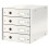 Leitz Drawer Cabinet, 4 Drawers, A4, Click and Store Range 60490001 - White 1