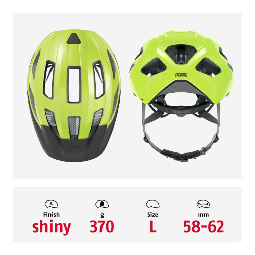 Abus ABUS Road Bike Helmet Macator MIPS, Yellow, Size L 2