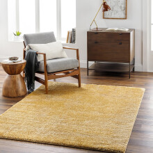 Livabliss Claire Shaggy Berber Carpet 120x170 cm, Living Room & Bedroom, Soft Plush Thick Pile, Neutral Boho Fluffy Style, Easy Care, Yellow