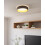 EGLO Eglo LED Ceiling lamp Palomaro, Round Fabric Ceiling Light 2