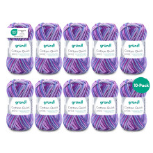 Gründl Cotton Quick Print knitting/crochet yarn (colourful yarn made of 100% cotton, OEKO-TEX certified, 50 g / 125 m, needle size: 3-4, 1 x 50 g)