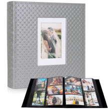 RECUTMS Hold 600 Photos Black Pages Horizontal and Vertical Pictures Album Birthday Christmas Photo Albums Wedding Anniversary Photo Albums Book