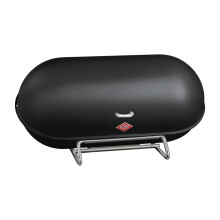 WESCO Breadboy Bread Bin, Sheet Steel, Matt Black, 222201-73