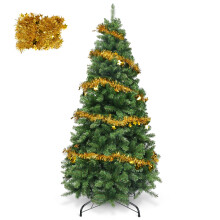 Christmas Tree 6FT – 800 Tips Full & Realistic Green Xmas Tree with PVC Branches, Metal Stand – Christmas Tree for or Home, Office