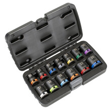 Sealey Premier 13pc 1/2" Sq Drive Lock-On Impact Socket Set 6pt Metric - AK56160M