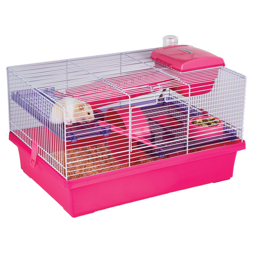 Photos - Rodent Cage / House Rosewood Pico Hamster Home, Medium, Pink/Purple