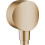 Hansgrohe hansgrohe FixFit S wall Connection, Hose Connection with backflow Preventer Brushed Bronze 1