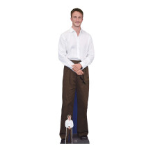 Star Cutouts CS1137 Drew Starkey White Shirt Height 181cm Lifesize Cardboard Cut Out With Mini - Ideal for Celebrity Theme, Television & Movie Fans
