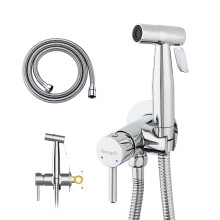 Ibergrif Concealed Handheld Bidet Mixer Tap, Chrome