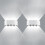 Applique Murale Led Moderne, 8W, 4000K, Blanc Froid, Led Intégrée, Blanc, Non Dimmable, 2PCS 1