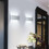 Applique Murale Led Moderne, 8W, 4000K, Blanc Froid, Led Intégrée, Blanc, Non Dimmable, 2PCS 4