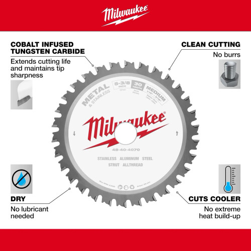 Milwaukee Circular Saw Blade, 5-3/8 in., 30 Teeth 2