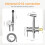 Ibergrif Concealed Handheld Bidet Mixer Tap, Chrome 7