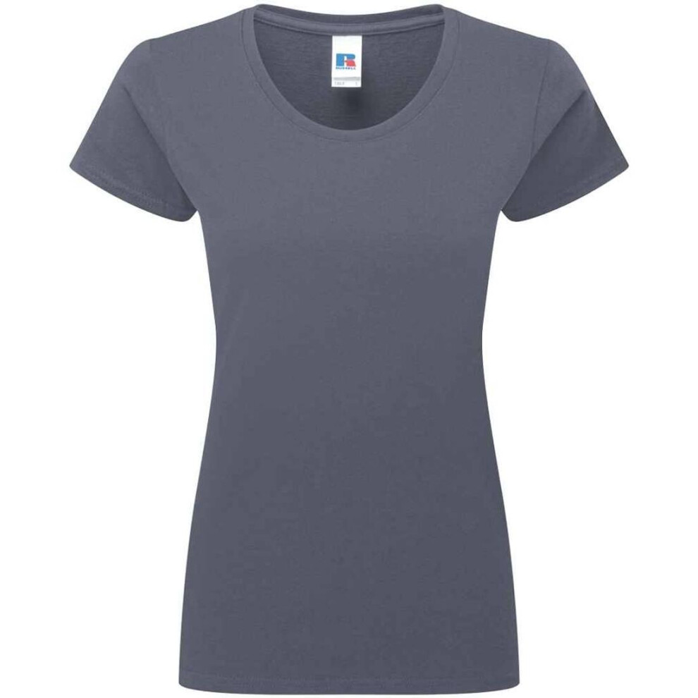 Russell (L, Convoy Grey) Womens/Ladies Authentic Ringspun Cotton Classic T-Shirt