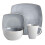 Gibson Soho Lounge Square Reactive Glaze Stoneware Dinnerware Set, Service for 4 (16pc), Light Gray 2
