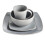 Gibson Soho Lounge Square Reactive Glaze Stoneware Dinnerware Set, Service for 4 (16pc), Light Gray 3