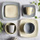 Gibson Soho Lounge Square Reactive Glaze Stoneware Dinnerware Set, Service for 4 (16pc), Light Gray 6