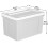 Cetomo 90L*3 Storage Boxes, Plastic Storage Box with Lids, Organizing Container with Secure Latching Buckles, Stackable, Nestable 3