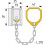 Abus Smart Home ABUS Türgriffkette SK89 5