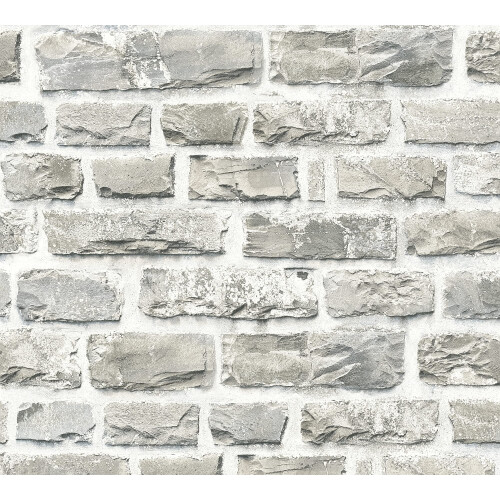 A.S. Creation Bude Distressed Brick Wallpaper 36140-2 Grey/Brown/Cream 1