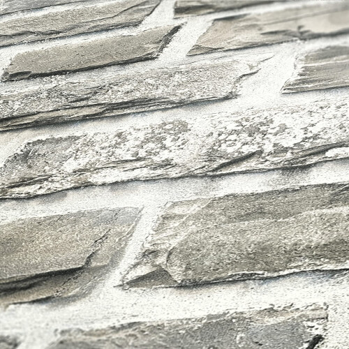 A.S. Creation Bude Distressed Brick Wallpaper 36140-2 Grey/Brown/Cream 2
