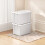 Cetomo 90L*3 Storage Boxes, Plastic Storage Box with Lids, Organizing Container with Secure Latching Buckles, Stackable, Nestable 6