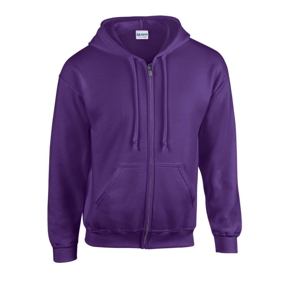 Gildan (Xl, Purple) Mens Heavy Blend Full Zip Hoodie