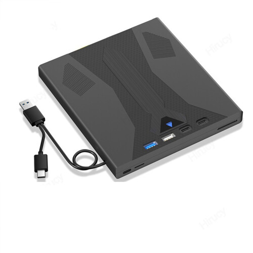 2X External Blu Ray Drive Burner, Support 100G Disc USB 3.0 and Type-C DVD/CD/BD Player,3D Optical Bluray Drive 1