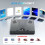 2X External Blu Ray Drive Burner, Support 100G Disc USB 3.0 and Type-C DVD/CD/BD Player,3D Optical Bluray Drive 10