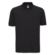 (3XL, Black) Russell Mens Classic Cotton Pique Polo Shirt