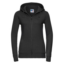 (S, Black) Russell Womens/Ladies Authentic Full Zip Hoodie