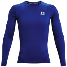 (M, Royal Blue/White) Under Armour Mens HeatGear Base Layer Top